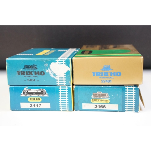 181 - Four boxed Trix HO gauge locomotives to include 2466, 2447, 2464 & 22401