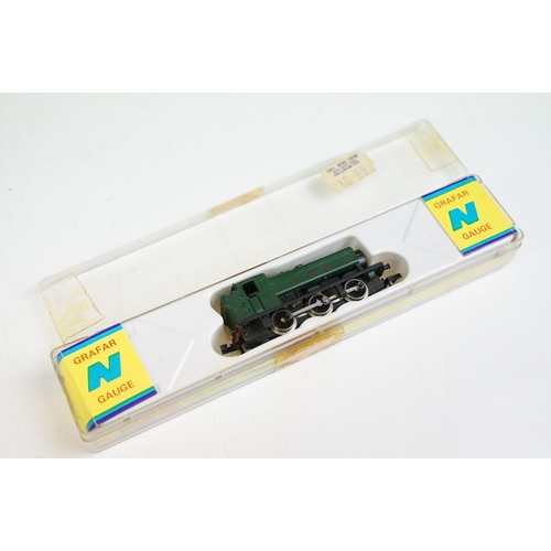 183 - Five boxed / cased N gauge locomotives to include 2 x Hornby Minitrix (No 202 & No 203), Peco Jubile... 