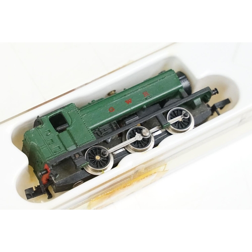 183 - Five boxed / cased N gauge locomotives to include 2 x Hornby Minitrix (No 202 & No 203), Peco Jubile... 