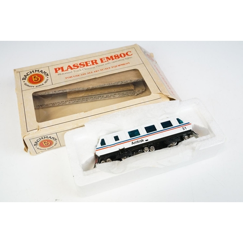 184 - Two boxed Bachmann 5 locomotives to include Gandy Dancer and Plasser EM80C