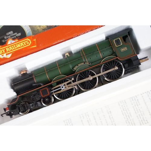 193 - Three boxed Hornby OO gauge locomotives to include R349 GWR Kings Class Loco King Henry VIII, R759 G... 