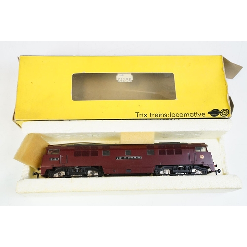 195 - Five boxed Trix Trains HO / OO gauge locomotives to include Mallard, Western Sovereign, 2 x Flying S... 