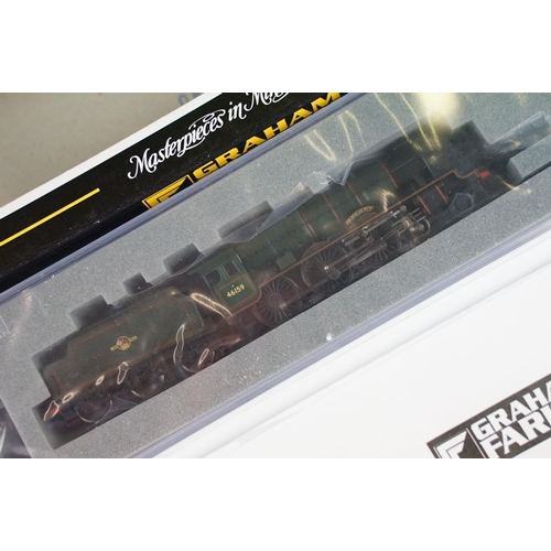 2 - Two cased Graham Farish by Bachmann N gauge locomotives to include 372-575 Royal Scot 46159 The Roya... 