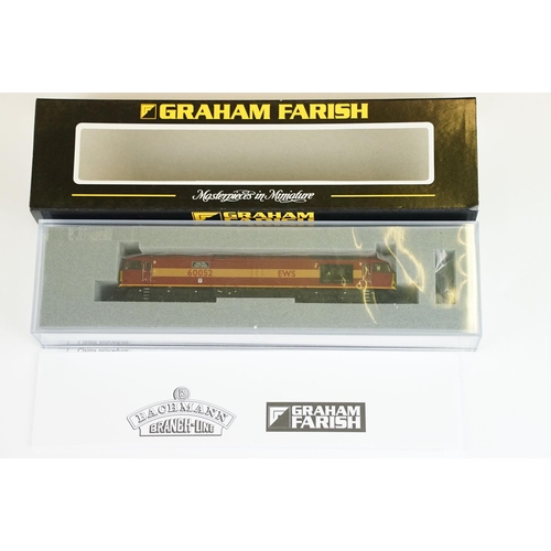 20 - Three cased Graham Farish by Bachmann N gauge locomotives to include 371153 Class 37/4 37419 EWS, 37... 