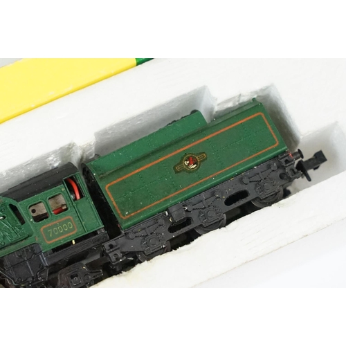 205 - Two boxed N gauge locomotives to include Graham Farish No 1604 Prairie Tank GWR and Minitrix 2037