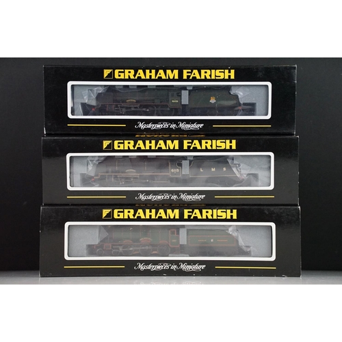 21 - Three cased Graham Farish by Bachmann N gauge locomotives to include 372-576 Royal Scot locomotive 4... 