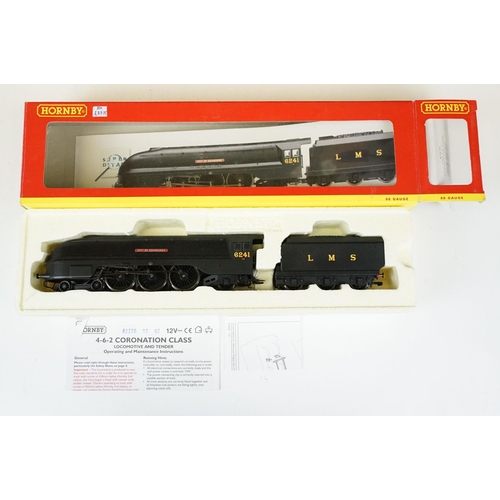 210 - Four boxed Hornby OO gauge locomotives to include R2270 LMS 4-6-2 Coronation Class City of Edinburgh... 