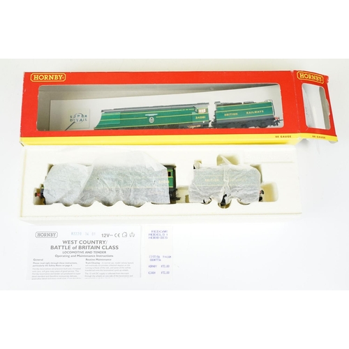 210 - Four boxed Hornby OO gauge locomotives to include R2270 LMS 4-6-2 Coronation Class City of Edinburgh... 