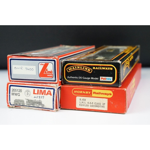 212 - Four boxed OO gauge locomotives to include 2 x Lima (205120MWG & 205117MWG), Palitoy Mainline 37043 ... 