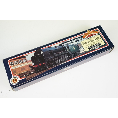 213 - Five boxed Bachmann OO gauge locomotives to include 31405 Lord Nelson 30852 Sir Walter Raleigh BR gr... 