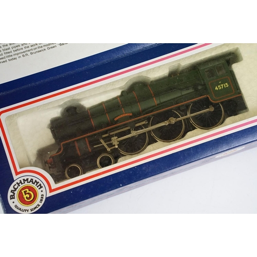 213 - Five boxed Bachmann OO gauge locomotives to include 31405 Lord Nelson 30852 Sir Walter Raleigh BR gr... 