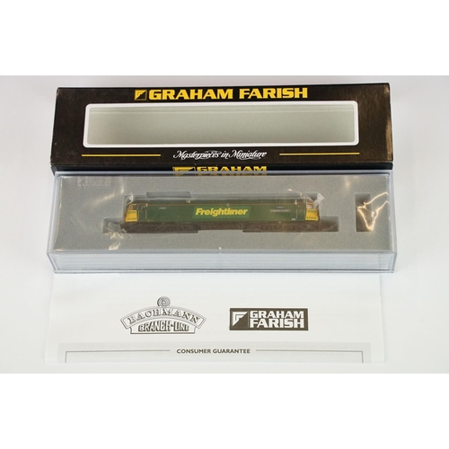 22 - Three cased Graham Farish by Bachmann N gauge locomotives to include 371-651 Class 57/0 Diesel 57003... 