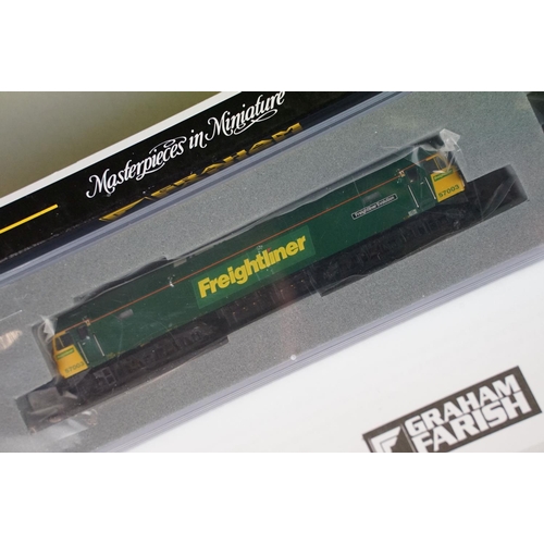22 - Three cased Graham Farish by Bachmann N gauge locomotives to include 371-651 Class 57/0 Diesel 57003... 