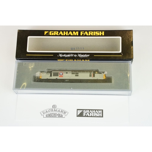 22 - Three cased Graham Farish by Bachmann N gauge locomotives to include 371-651 Class 57/0 Diesel 57003... 