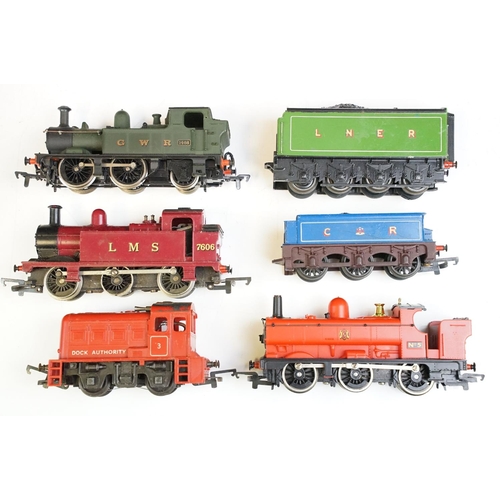 220 - 16 OO gauge locomotives to include Hornby Queen Mother, Hornby Sir Dinadin, Hornby No 5 in red, Lima... 