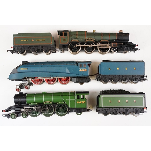 222 - Nine OO gauge locomotives to include Hornby City of Coventry, Hornby Duchess of Buccleuch, Lima King... 