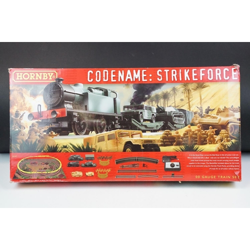 223 - Boxed Hornby OO Gauge R1147 Codename: Strikeforce train set, all appearing complete and ex, box vg o... 