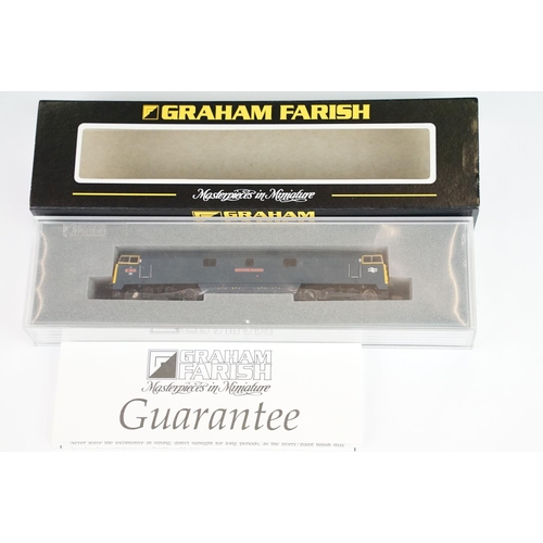 23 - Three cased Graham Farish by Bachmann N gauge locomotives to include 371-402 Class 52 BR blue D1013 ... 