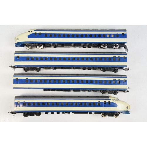 233 - Six HO gauge DMU / Railcar sets to include Jouef TGV, Lima DB, Lima SNCF in orange, Hornby Highspeed... 