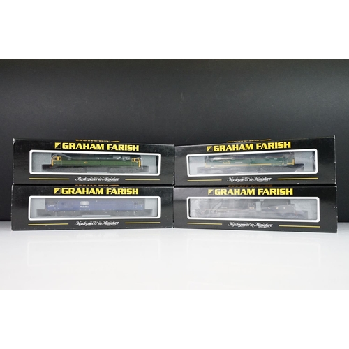 24 - Four cased Graham Farish by Bachmann N gauge locomotives to include 371-351 Class 60 Diesel 60078 Ma... 
