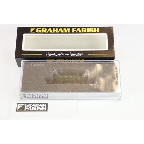 27 - Five cased Graham Farish by Bachmann N gauge locomotives to include 371-905 57XX Pannier Tank 7713 G... 