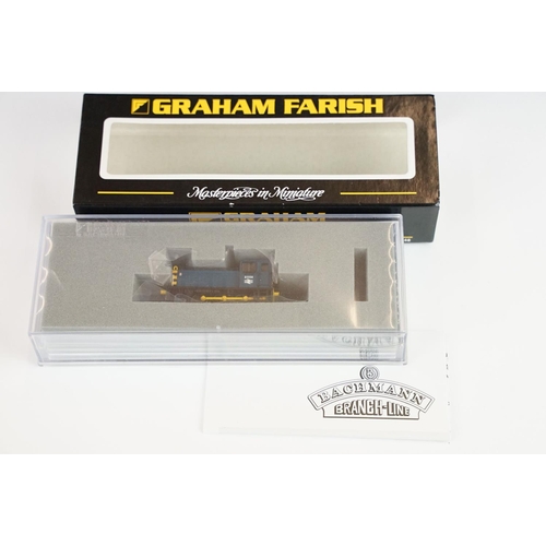 27 - Five cased Graham Farish by Bachmann N gauge locomotives to include 371-905 57XX Pannier Tank 7713 G... 
