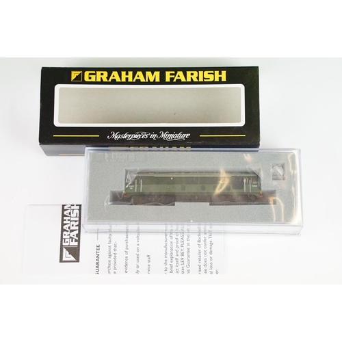 29 - Four cased Graham Farish by Bachmann N gauge locomotives to include 372-977 Class 24 Diesel BR two t... 