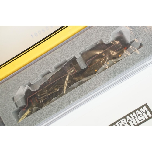 5 - Three cased Graham Farish by Bachmann N gauge locomotives to include 372-136 Black 5 45216 BR lined ... 