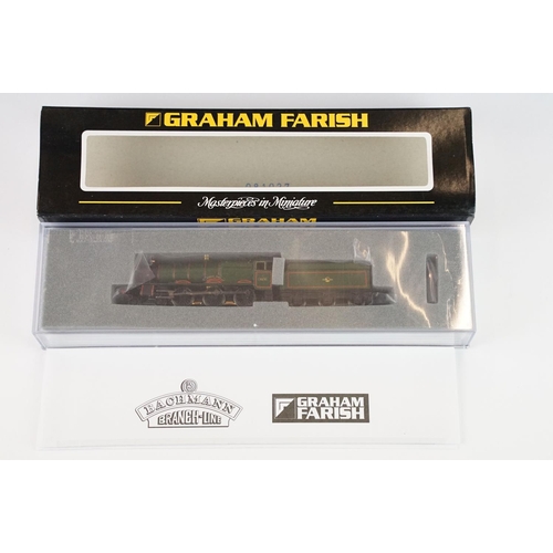 6 - Three cased Graham Farish by Bachmann N gauge locomotives to include 372-003 Hall Class 4979 Wooton ... 