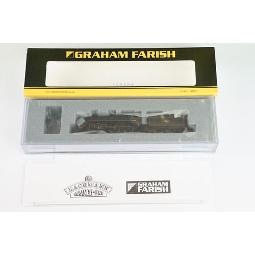 8 - Three cased Graham Farish by Bachmann N gauge locomotives to include 372-650 Standard Class 4MT 2-6-... 