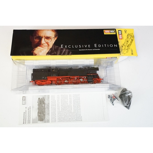 83 - Two boxed Brawa Exclusive Edition HO gauge locomotives to include 0330 001 V320 Diesellok and 0612 D... 