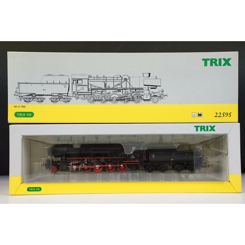 84 - Boxed Trix HO gauge 22595 BR 52 OBB locomotive