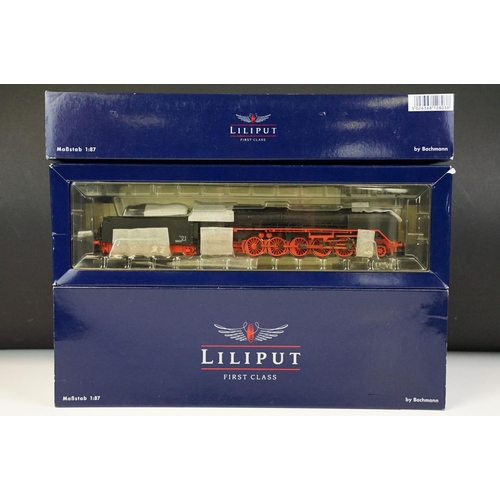 88 - Two boxed Liliput by Bachmann First Class HO gauge locomotives to include L100523 BR 05 001 Stromlin... 