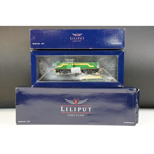 90 - Two boxed Liliput by Bachmann First Class HO gauge locomotives to include L111103 BR 01 1062 DR Ep I... 