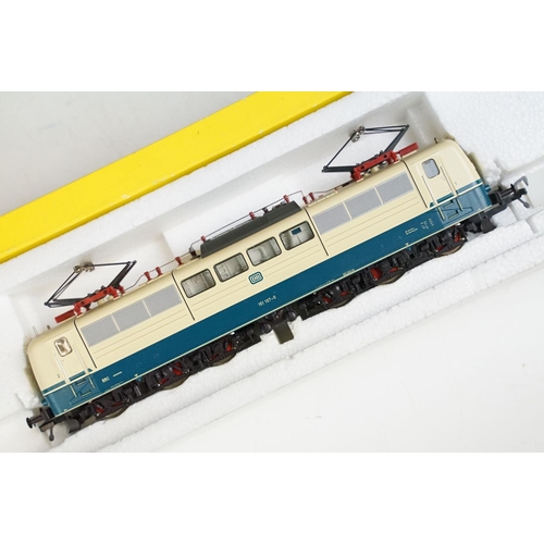 96 - Three boxed Fleischmann HO gauge locomotives to include 4381, 4247 & 4376