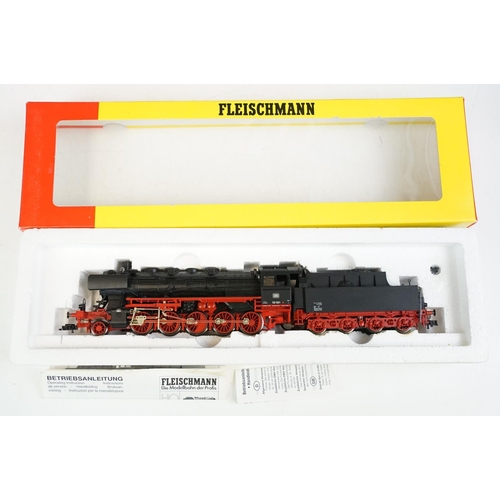 97 - Three boxed Fleischmann HO gauge locomotives to include 80 4176, 4173 & 64094