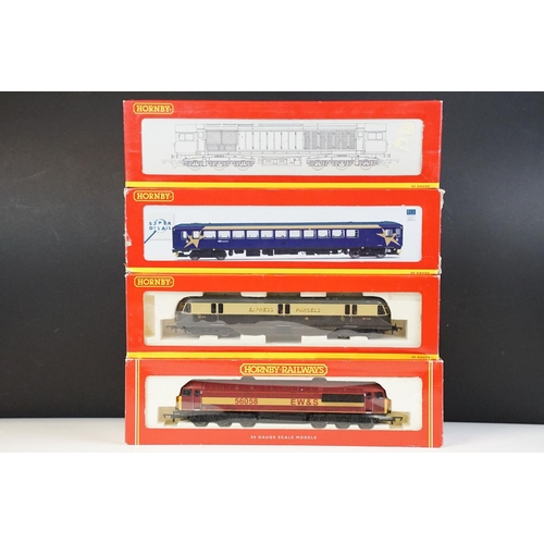 99 - Four boxed Hornby OO gauge locomotives to include R2075 Class 56 EWS Locomotive 56058, R2758 Arriva ... 