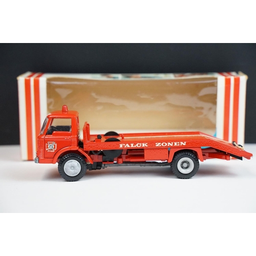 1172 - Three boxed Tekno early issue haulage diecast models to include 920 Ford D800 Recovery Fire Truck ‘F... 