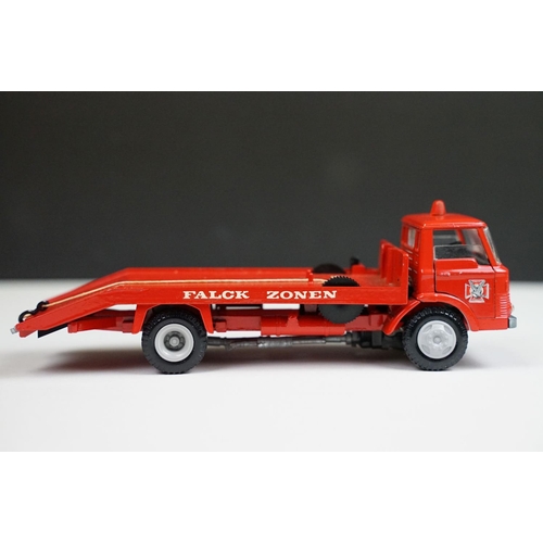 1172 - Three boxed Tekno early issue haulage diecast models to include 920 Ford D800 Recovery Fire Truck ‘F... 