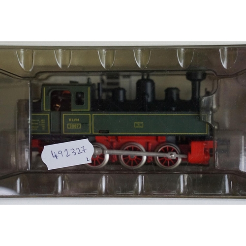 263 - Two boxed Marklin HO gauge locomotives to include 3467 SNCG Class 55 No 5504 and 3087 KLVM 3087