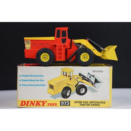 1221 - Five boxed Dinky commercial diecast models to include 973 Eaton Yale Articulated Tractor Shovel, 976... 