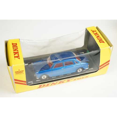 1222 - Five boxed / cased Dinky diecast models to include 208 VW Porsche 914 Sports Car in yellow, 485 Merr... 