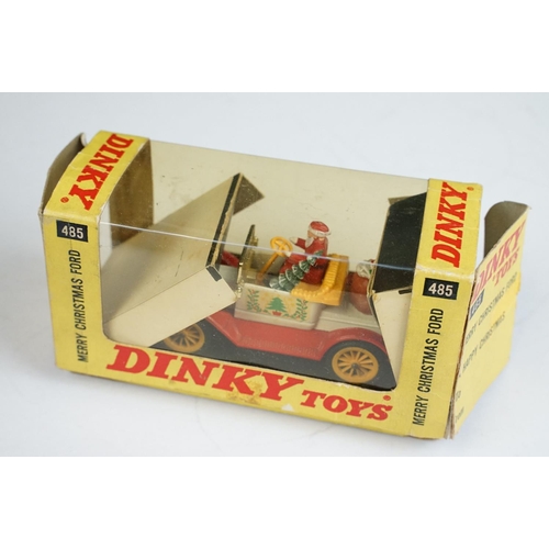 1222 - Five boxed / cased Dinky diecast models to include 208 VW Porsche 914 Sports Car in yellow, 485 Merr... 