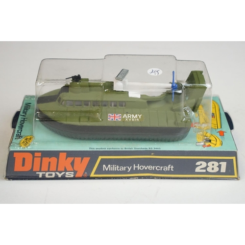 1223 - Seven boxed Dinky military diecast models to include 602 Armoured Command Car, 618 AEC Artic Transpo... 