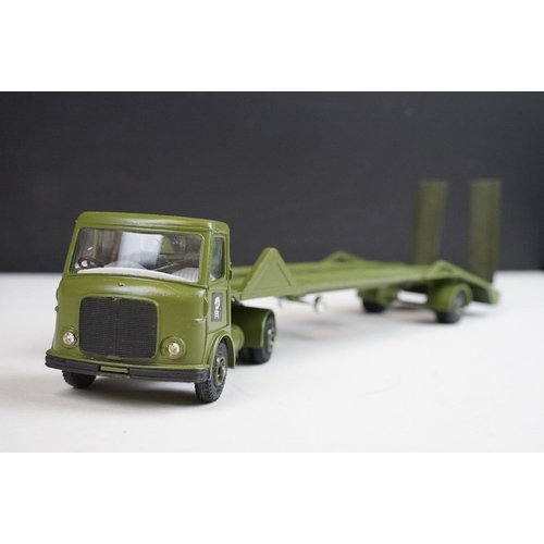 1223 - Seven boxed Dinky military diecast models to include 602 Armoured Command Car, 618 AEC Artic Transpo... 