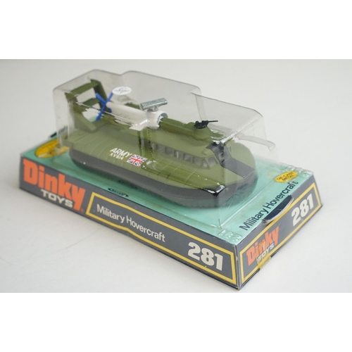 1223 - Seven boxed Dinky military diecast models to include 602 Armoured Command Car, 618 AEC Artic Transpo... 