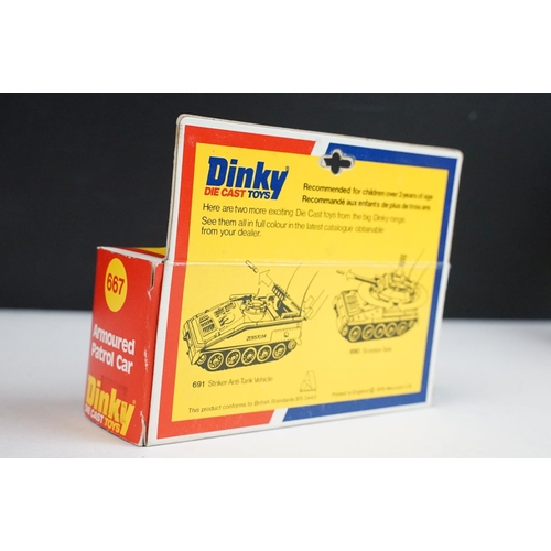 1223 - Seven boxed Dinky military diecast models to include 602 Armoured Command Car, 618 AEC Artic Transpo... 