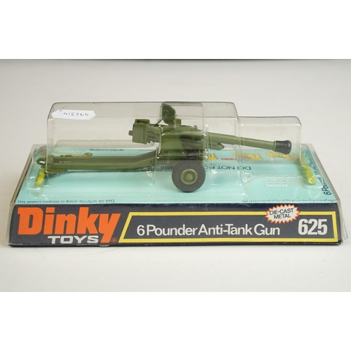 1223 - Seven boxed Dinky military diecast models to include 602 Armoured Command Car, 618 AEC Artic Transpo... 