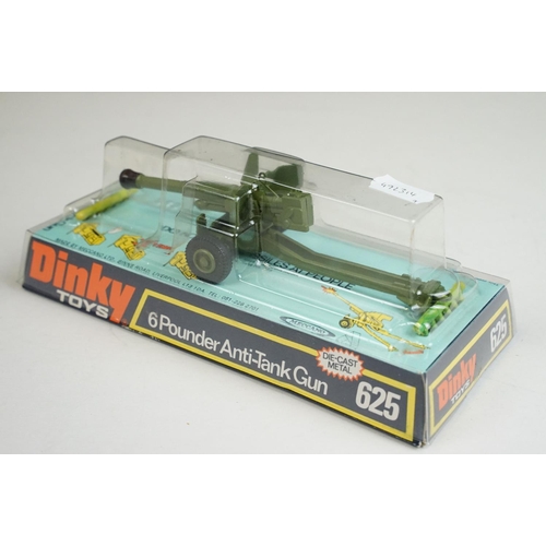 1223 - Seven boxed Dinky military diecast models to include 602 Armoured Command Car, 618 AEC Artic Transpo... 