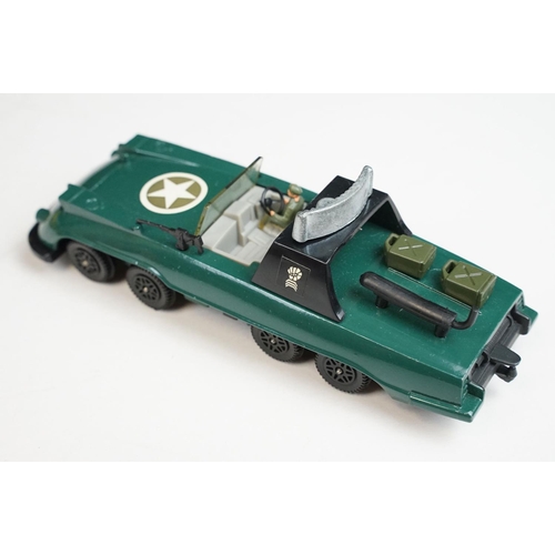 1223 - Seven boxed Dinky military diecast models to include 602 Armoured Command Car, 618 AEC Artic Transpo... 